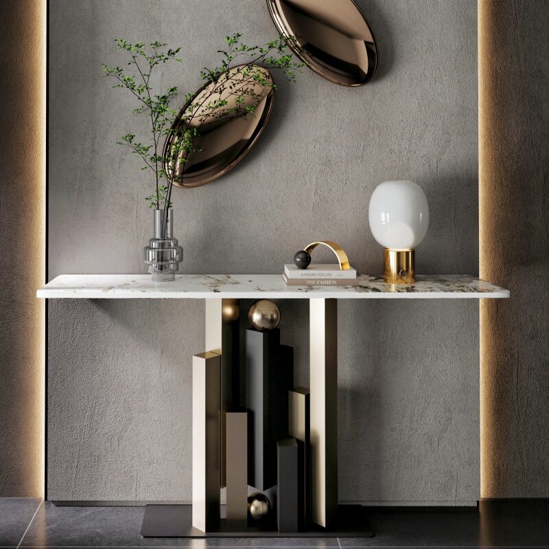 Desk Setup Minimalist - Consolle Glamour Delicacy: Tavoli Consolle Creativi